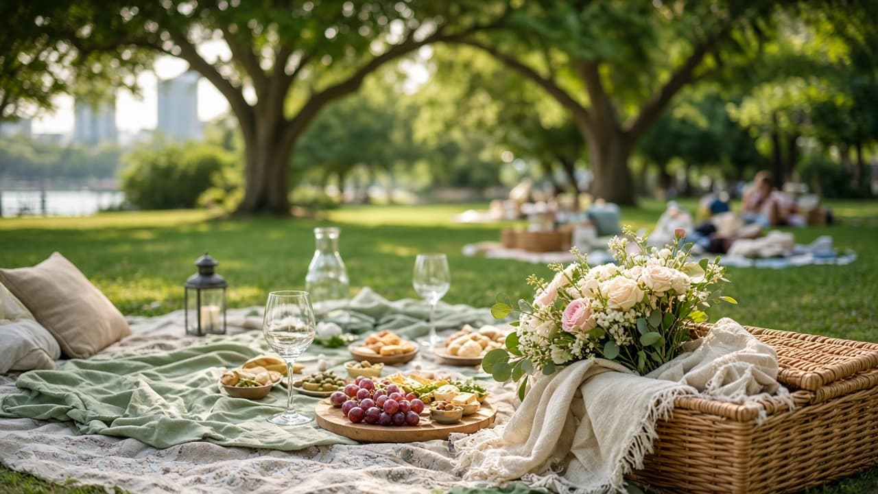 Picnic celebration at the park